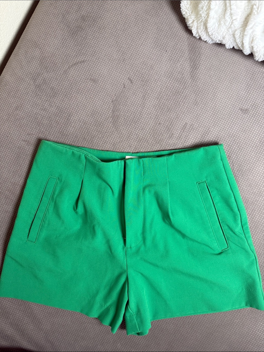 a new day Bright Green High-Waist Tailored Women's Shorts